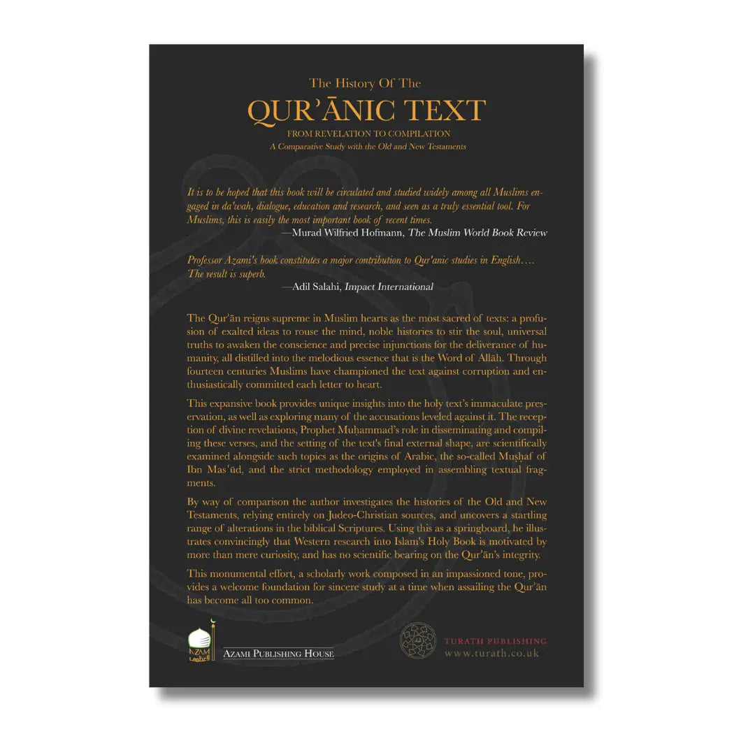 The History of The Quranic Text, from Revelation to Compilation