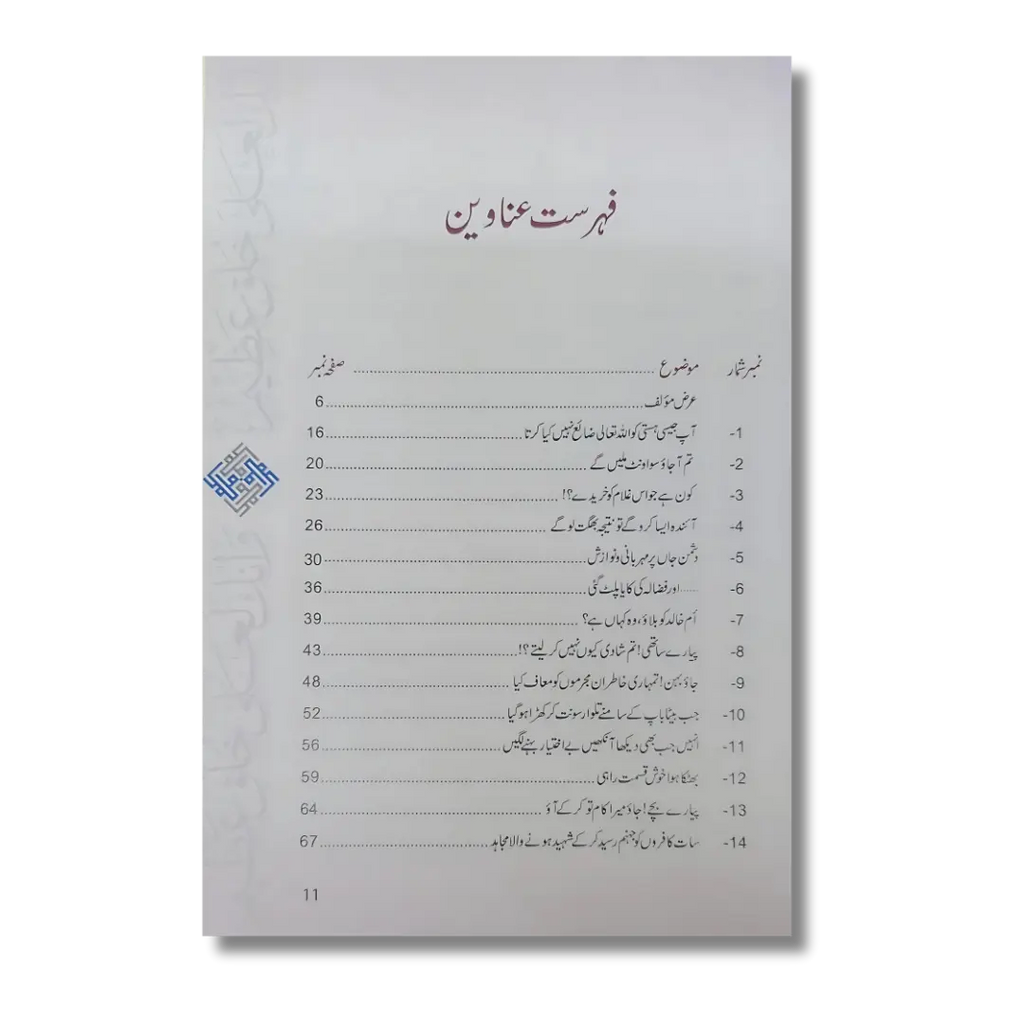 Akhlaq e Nabvi ke Sunehray Waaqiyat (Urdu)