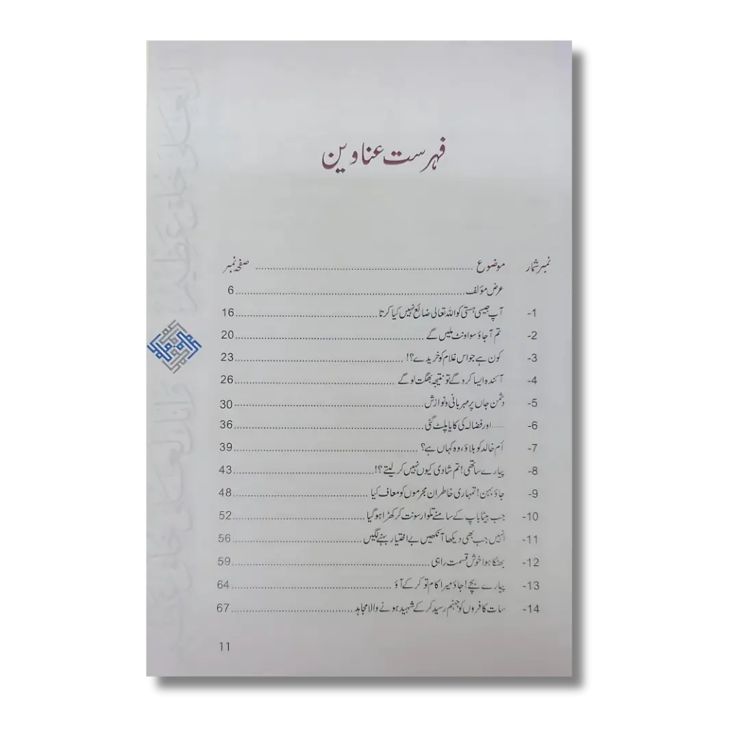 Akhlaq e Nabvi ke Sunehray Waaqiyat (Urdu)