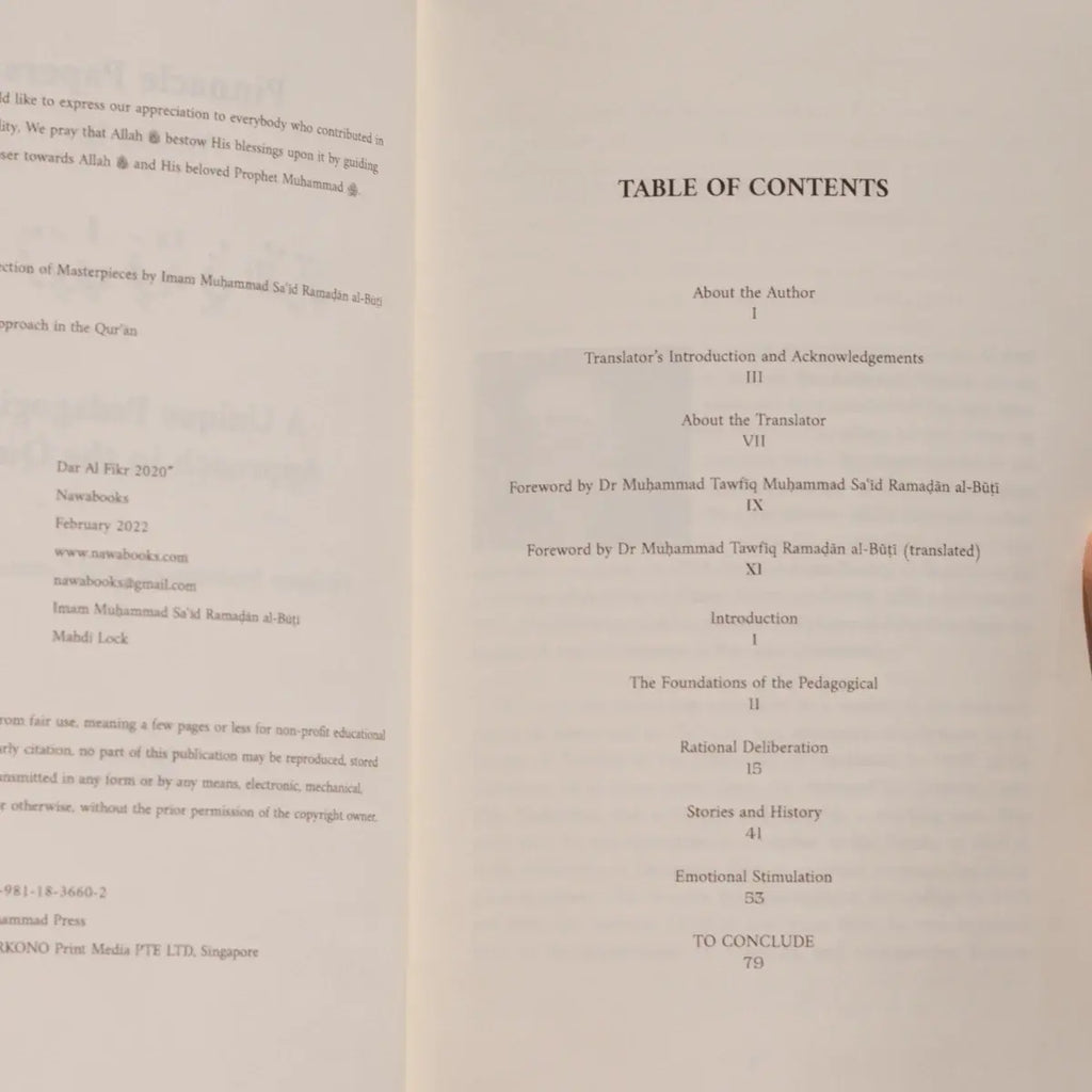 A Unique Pedagogical Approach in the Quran