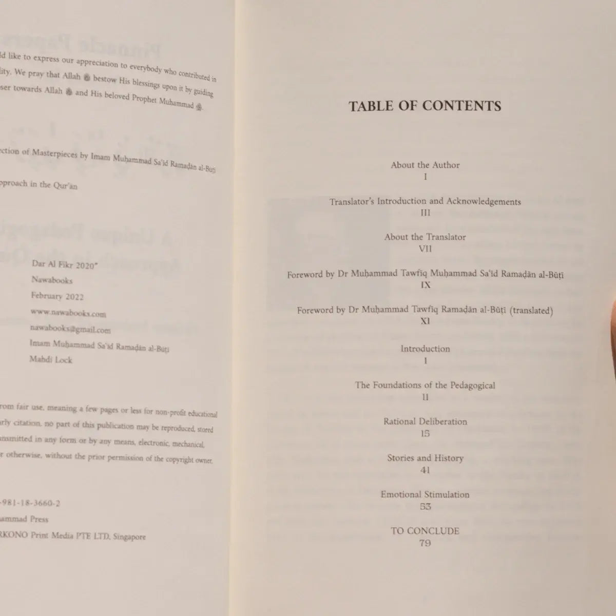 A Unique Pedagogical Approach in the Quran