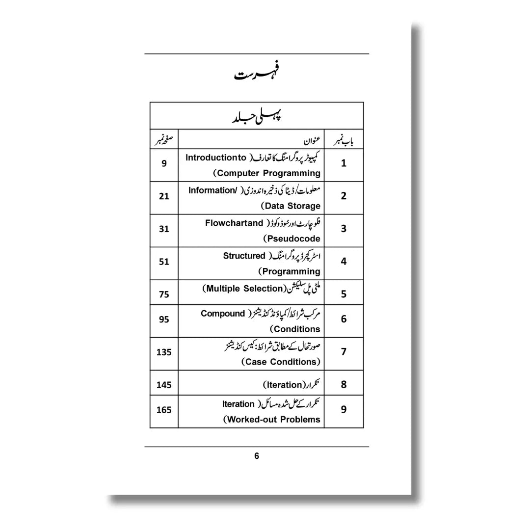 Computer Programming Usool or Takneek(Part 1) - کمپیوٹر پروگرامنگ اصول و تکنیک (جلد اول)