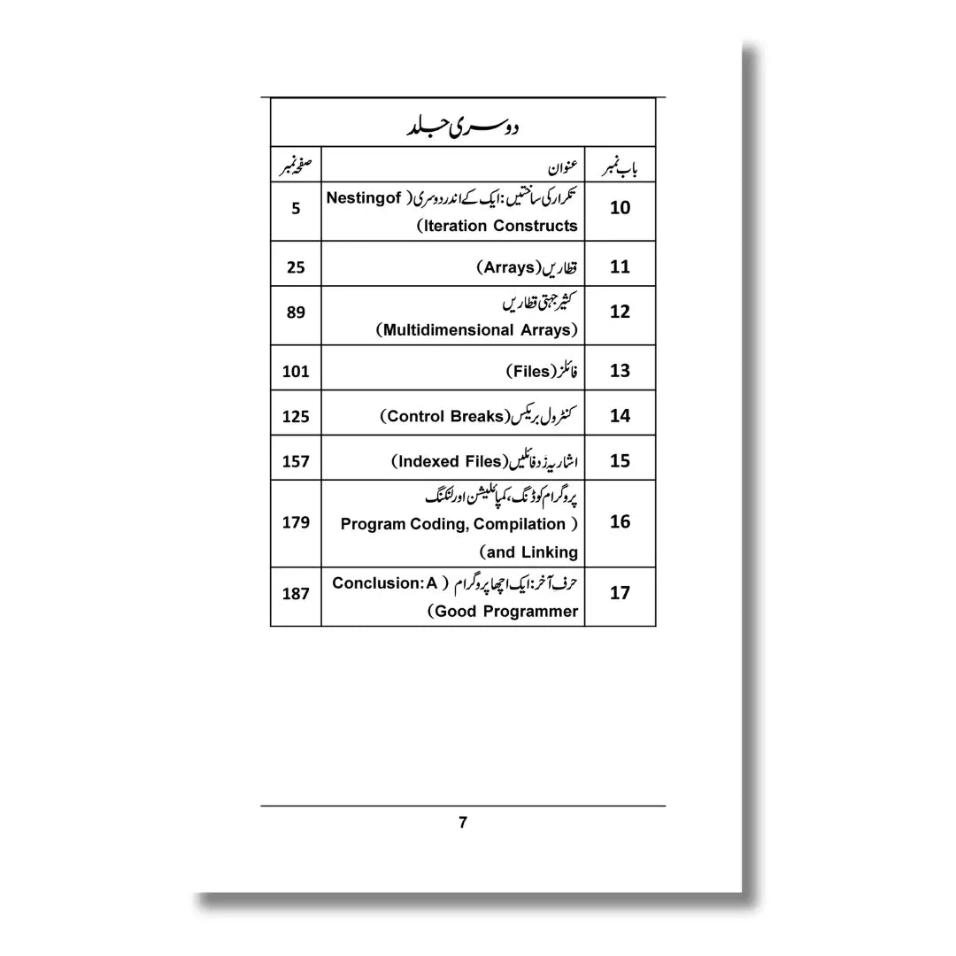 Computer Programming Usool or Takneek(Part 1) - کمپیوٹر پروگرامنگ اصول و تکنیک (جلد اول)