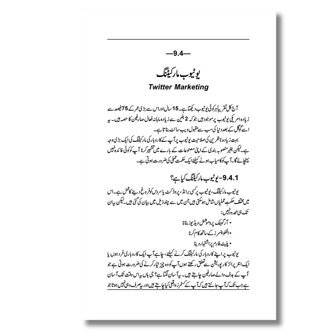 Digital Marketing 2 - ڈیجیٹل مارکیٹنگ سیکھئے اور کمایئے (دوسری جلد )