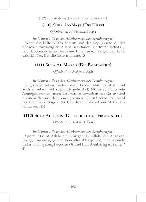 German Quran - Der Koran - TR. A. M. Ibn A. Rassoul — page preview 5