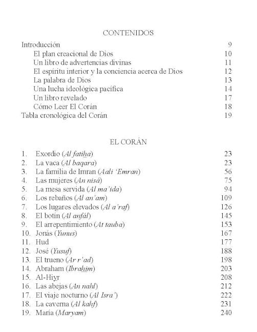 Spanish Quran - El Coran - TR. Julio Cortés — page preview 1