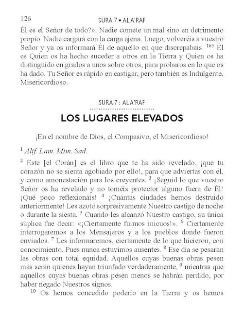 Spanish Quran - El Coran - TR. Julio Cortés — page preview 3