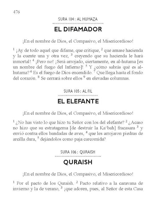 Spanish Quran - El Coran - TR. Julio Cortés — page preview 5