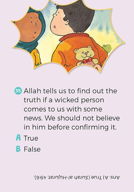 Islamic Teachings Quiz Cards — page preview 3