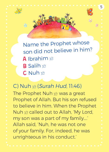 The Prophets Quiz Cards — page preview 6