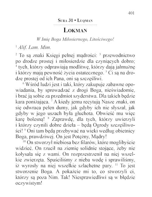 Polish Quran - KORAN - TR. Józefa Bielawskiego — page preview 4