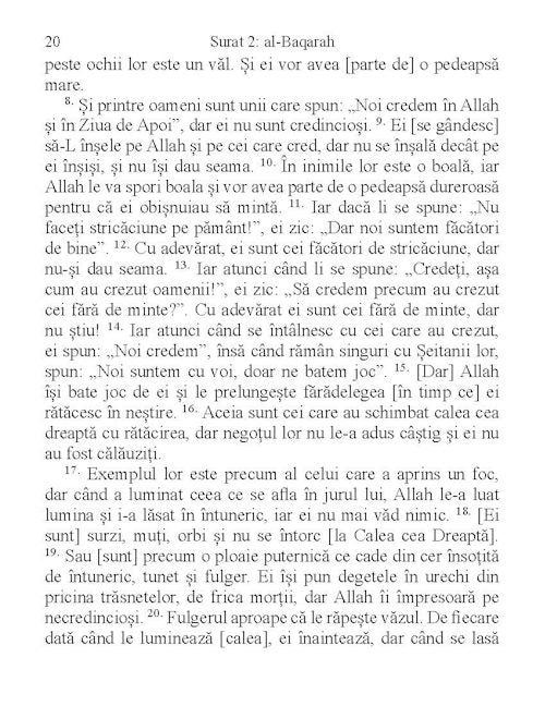 The Quran in Romanian — page preview 3