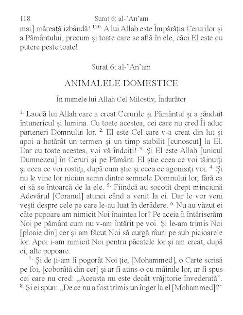 The Quran in Romanian — page preview 4
