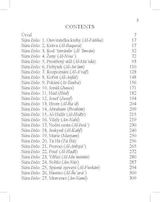 The Quran in Czech — page preview 1