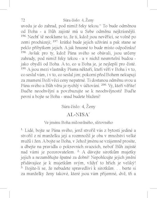 The Quran in Czech — page preview 3