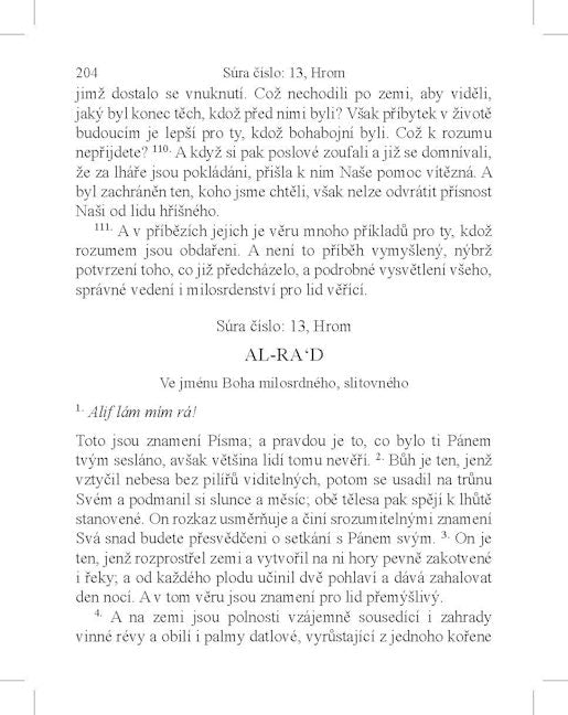 The Quran in Czech — page preview 6