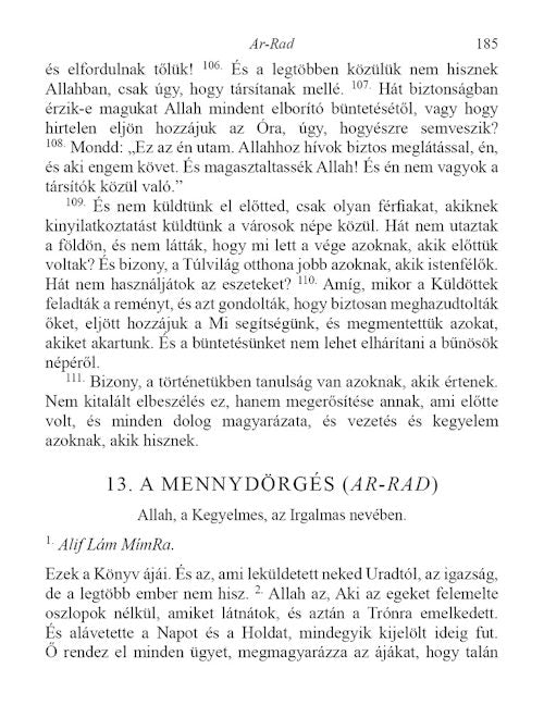Hungarian Quran - Tr. Kiss Zsuzsanna Halima — page preview 5