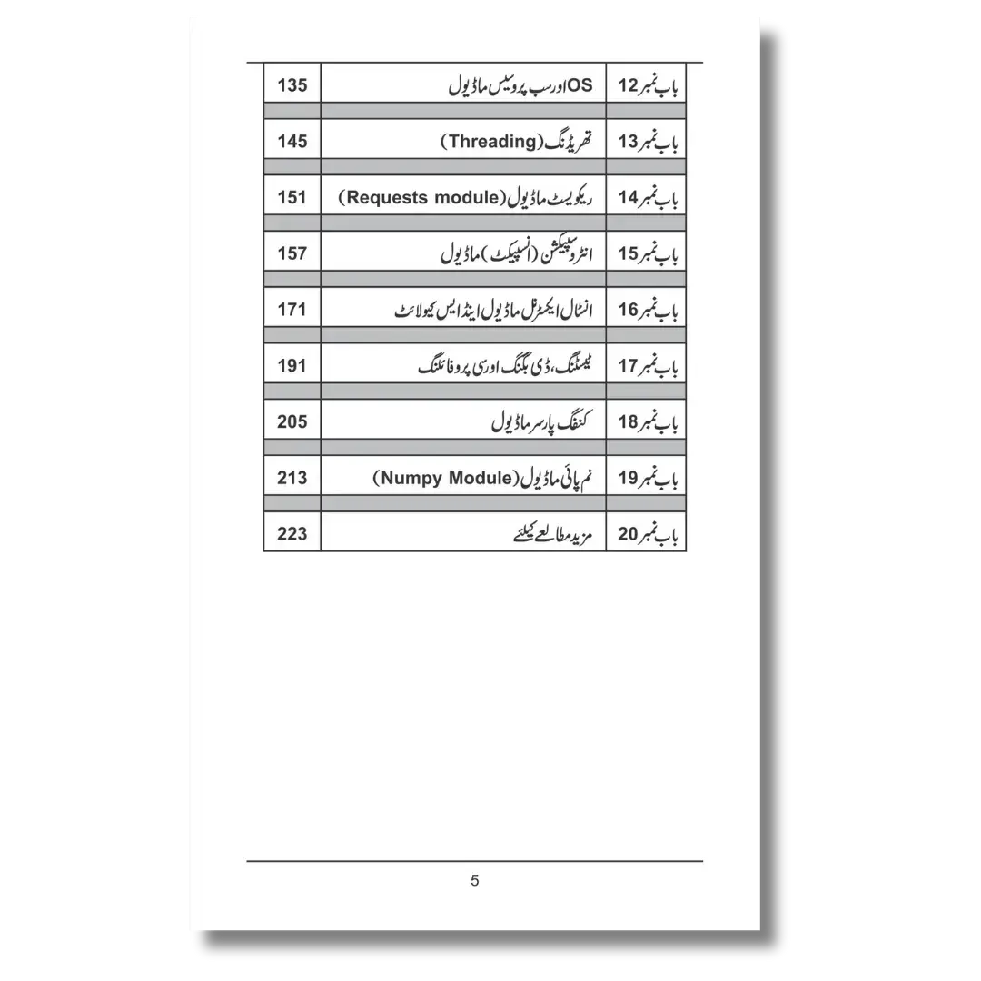 Python Programming - پائتھن پروگرامنگ