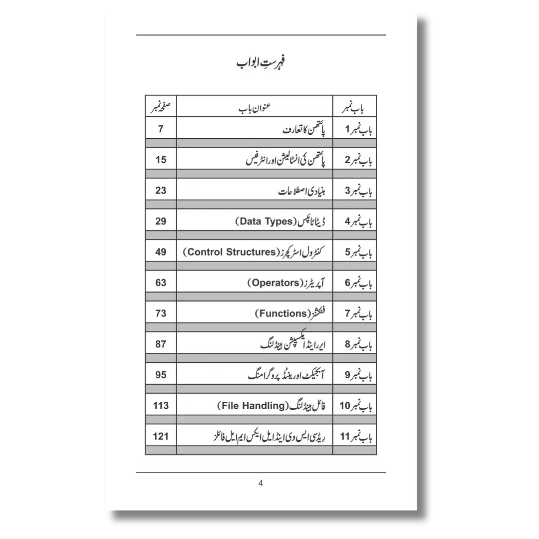 Python Programming - پائتھن پروگرامنگ