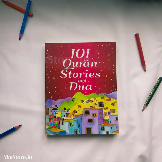 Front Cover Image of 101 Quran Stories and Dua (Softcover)published by ilmStore and available in India